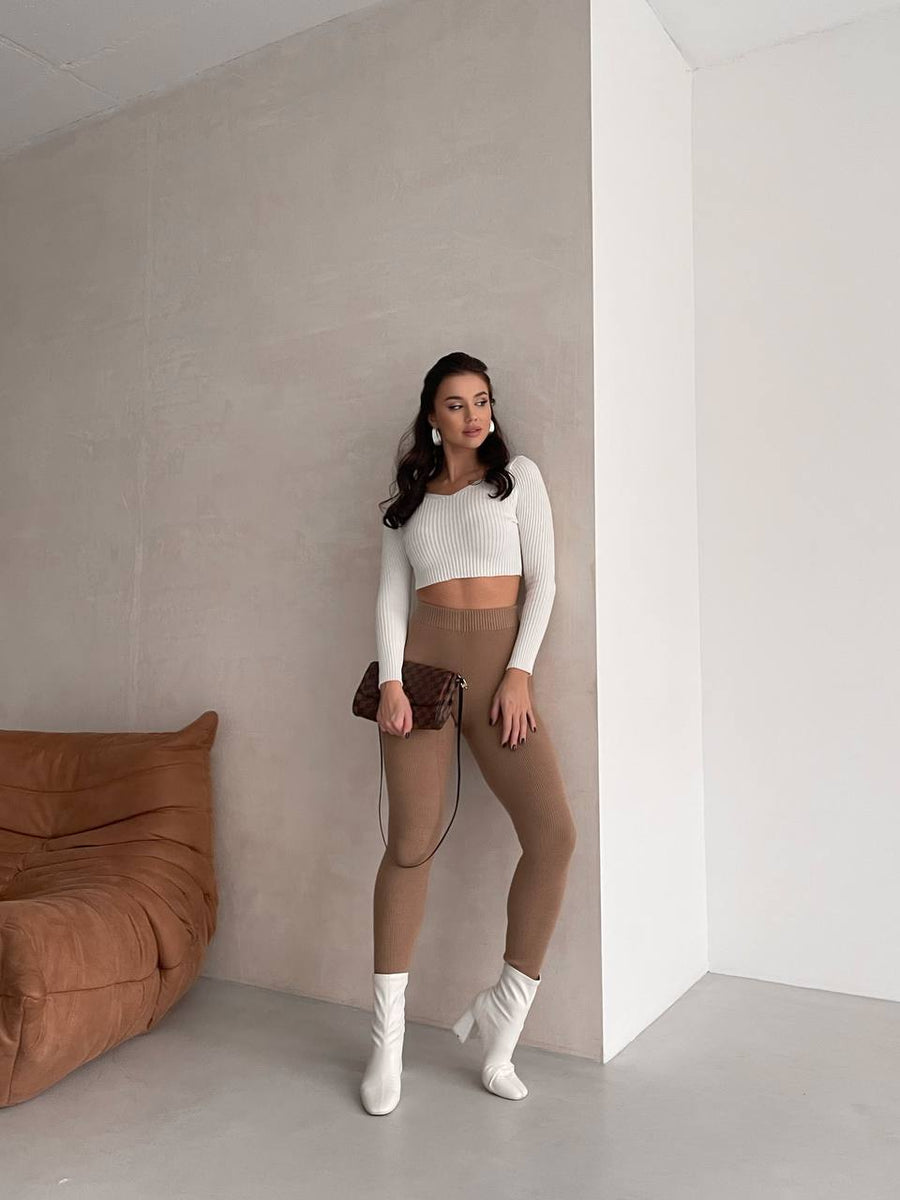 High Waist Knitted Leggings