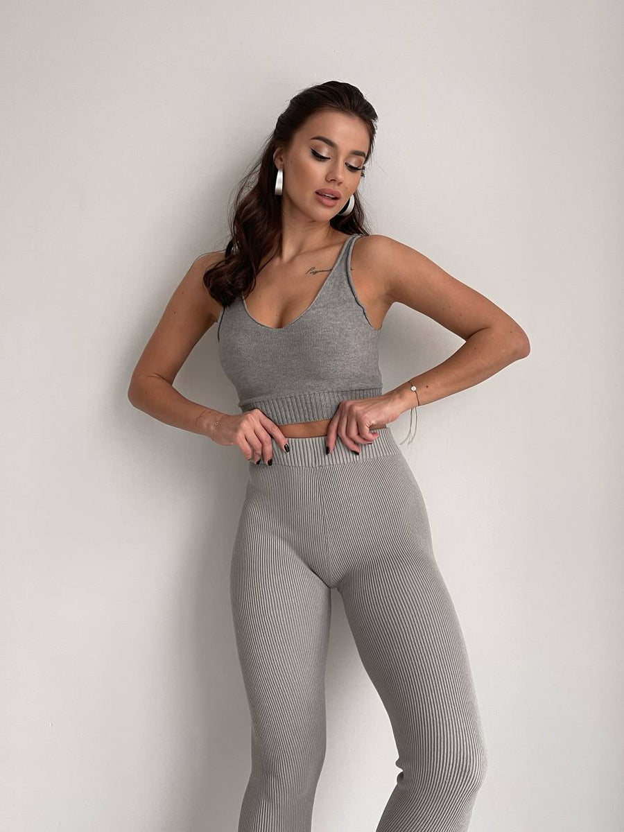 High Waist Knitted Leggings