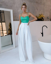 High Waist Palazzo Trousers