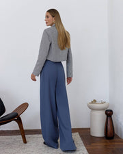 High Waist Palazzo Trousers