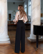 Organza Blouse with Delicate Bow