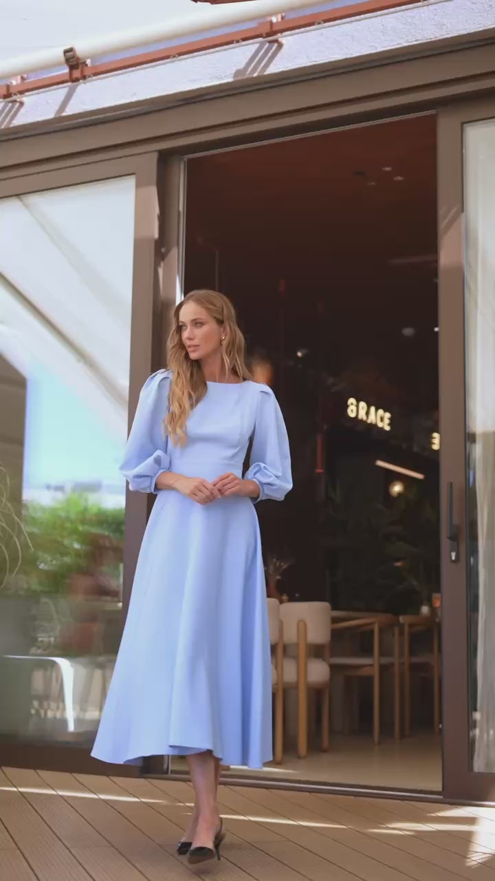 Soft Elegance Open Back Dress