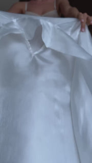 Organza Blouse with Delicate Bow
