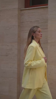 Suit Set with Jacket and  Wide Pants