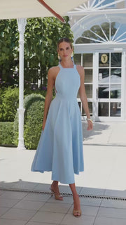Elegantes Midikleid mit Schleife
