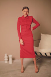 Red Sheath Dress