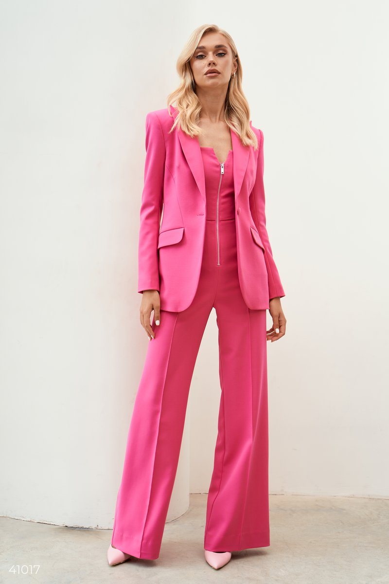 Pink Jumpsuit with Straps