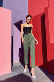 Pistachio Suit Set Jacket and Trousers