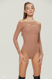 Beige Bodysuit