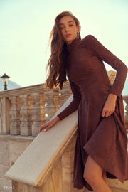 MIDI Dress with Long Sleeves