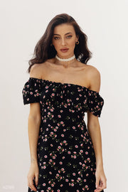 Cotton Off-Shoulder  Dress