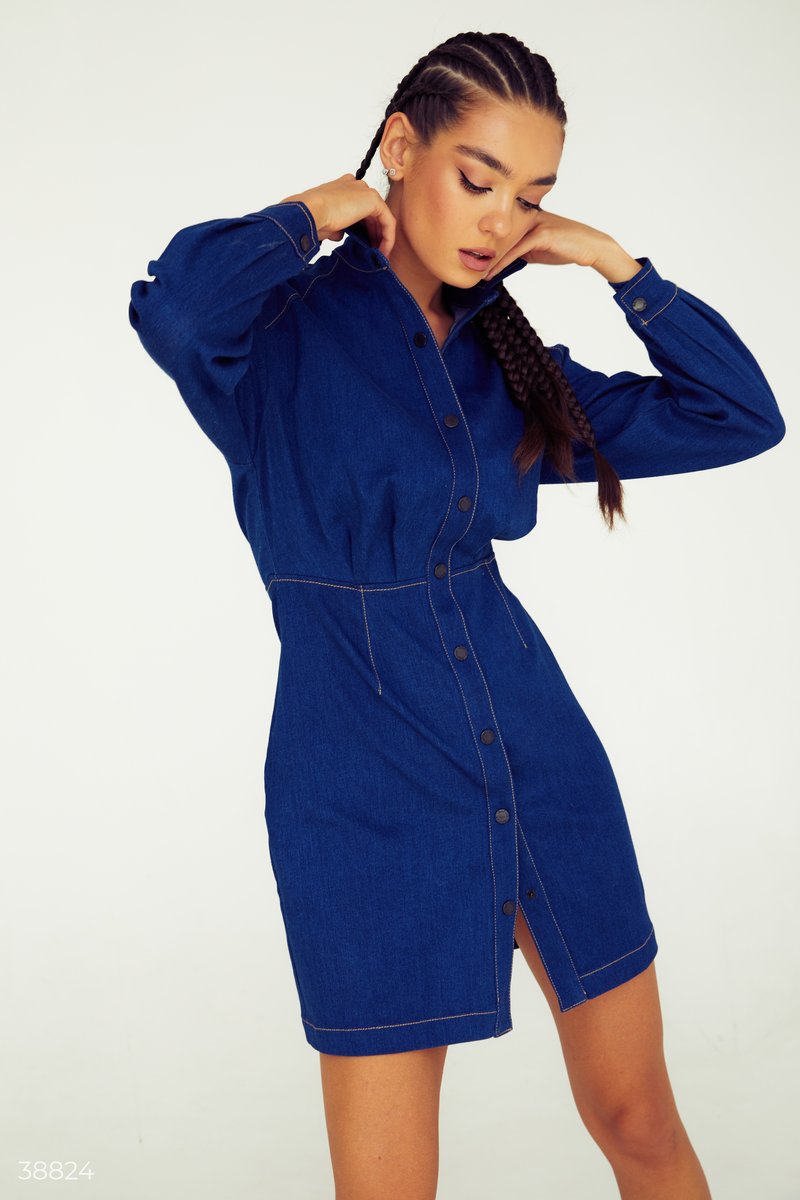 Robe ajustée en jean