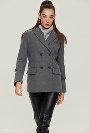 Veste en laine grise