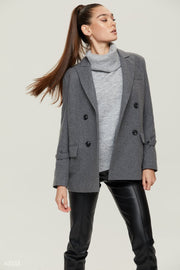 Veste en laine grise