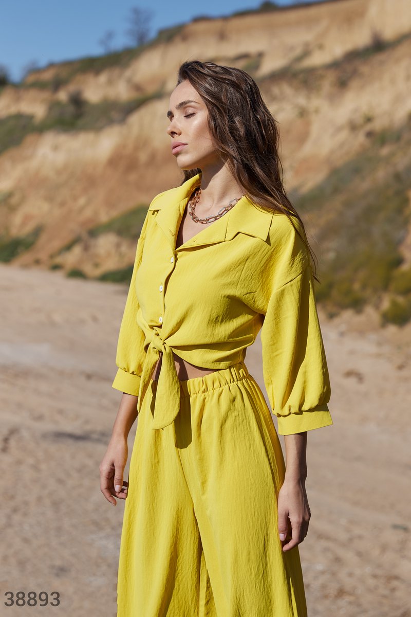 Light Mustard Set with Shirt