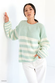 Mint gestreifter Pullover