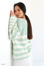 Mint Striped Sweater