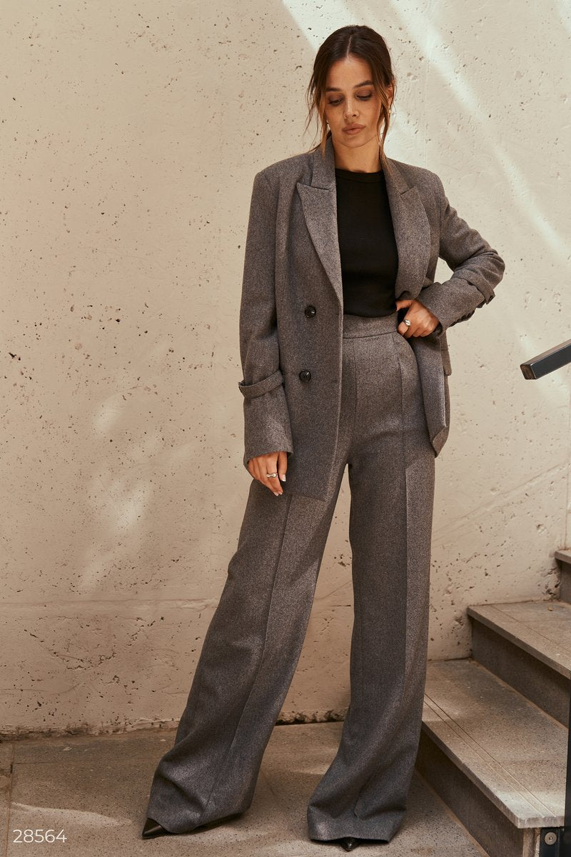 Wool Palazzo Trousers