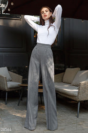 Wool Palazzo Trousers